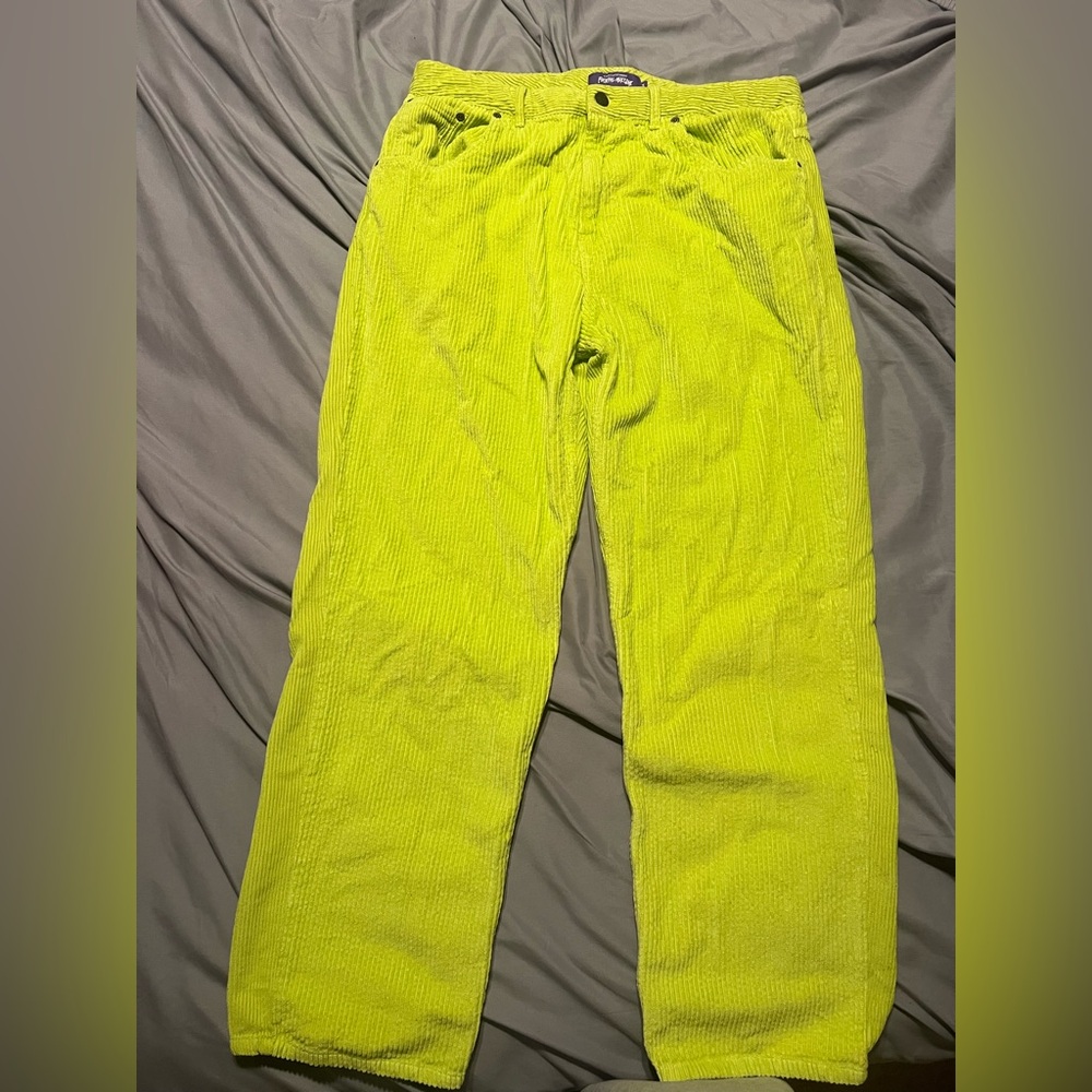 FA Men's bright green Corduroy Pants
